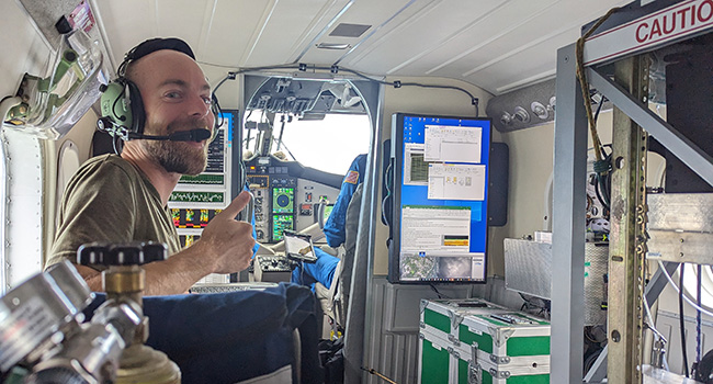 NOAA Twin Otter inflight interior