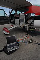 installing the lidar on the aircraft