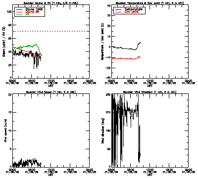 in situ surface data - January 29