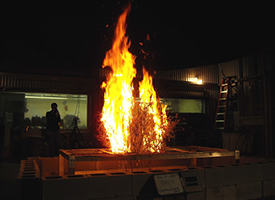 Fire Science Lab burn