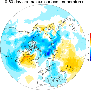 northern hemisphere surface temps