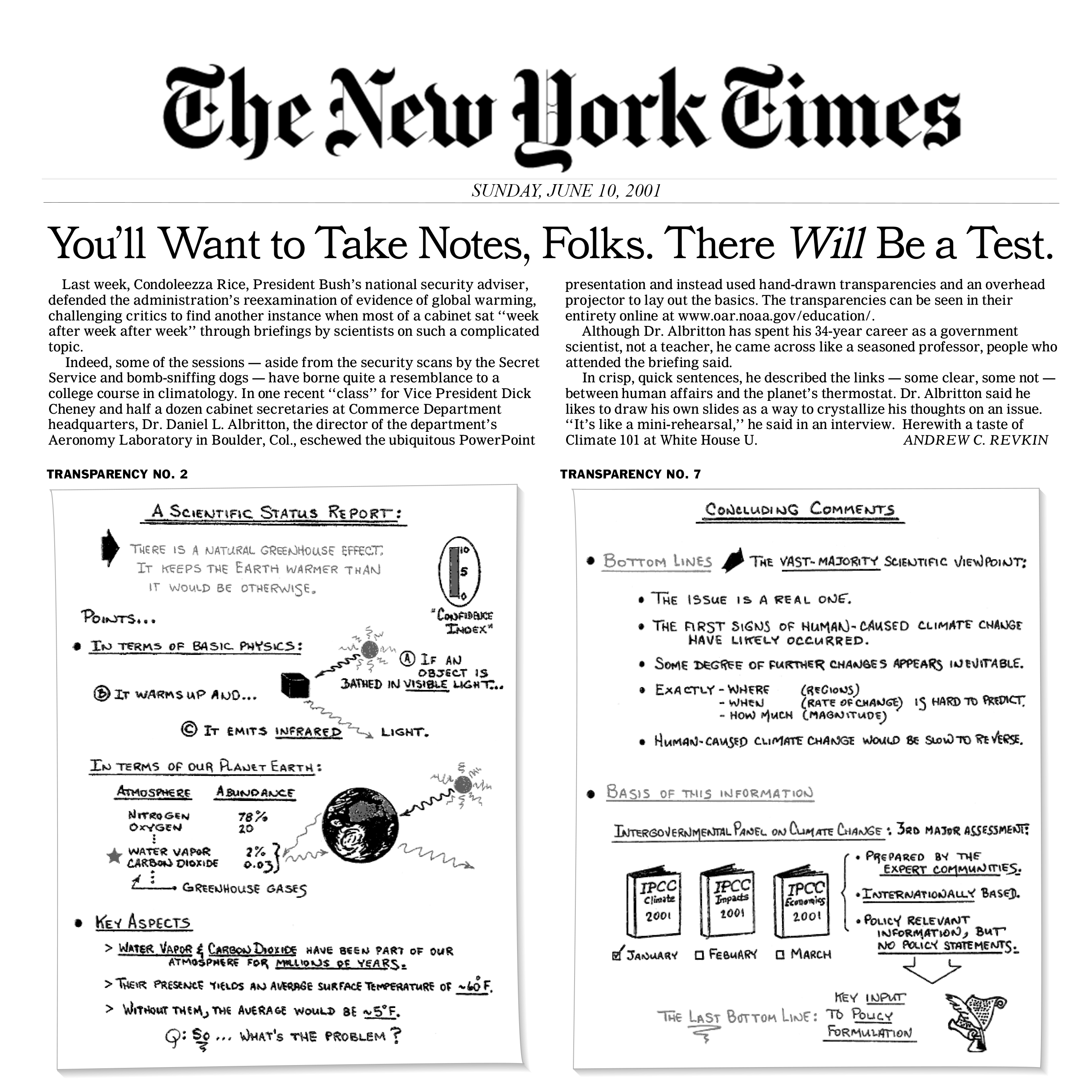 10 June 2001 NYT article