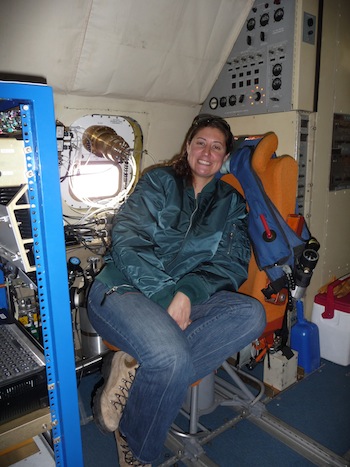 Ilana onboard during preflight