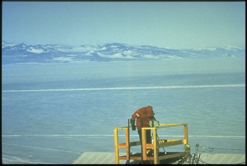 Ryan Sanders during NOZE at McMurdo Station