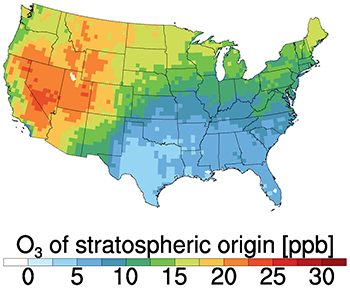 stratospheric contribution map