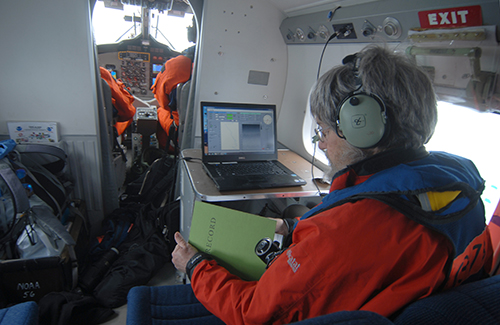 Jim aboard the NOAA Twin Otter
