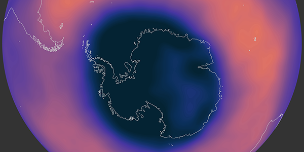 Antarctic ozone concentration