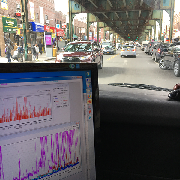 view from the CSL mobile lab in NYC