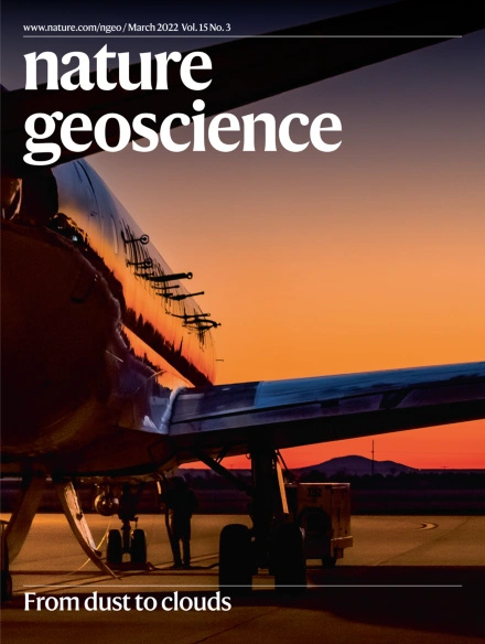 Nature Geoscience March 2022 cover