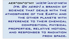 Aeronomy Definition