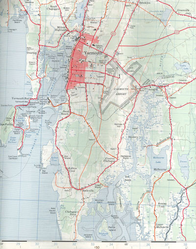 Chebogue Point map
