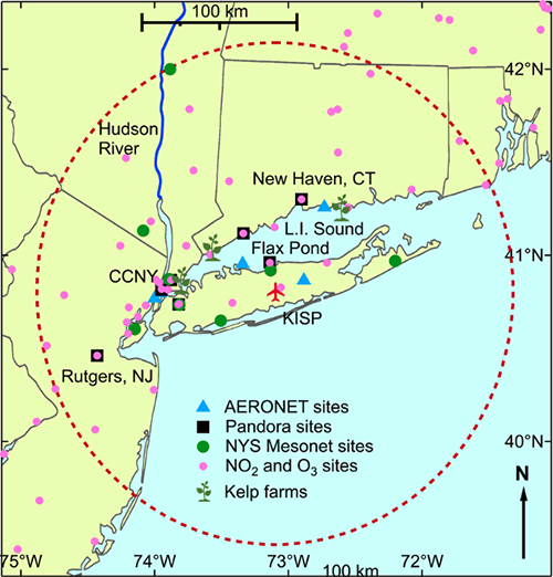 Long Island NY area map of 2023 coordinating activities