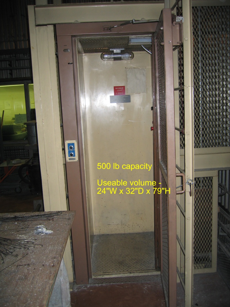 burn chamber elevator door
