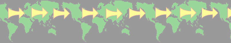 ITCT header graphic of a two-dimensional map of the earth with arrows pointing left to right signifying the intercontinental transport path