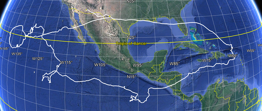 flight latitude and longitude